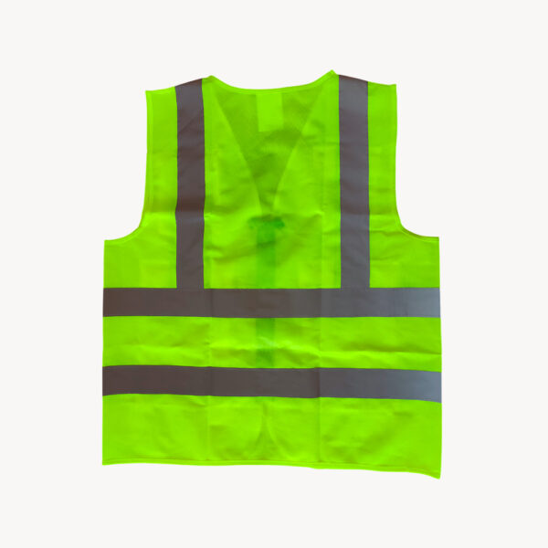 SPARTAN GUARD SAFETY VEST 120GSM, MULTIPOCKET/ZIPPERED GREEN