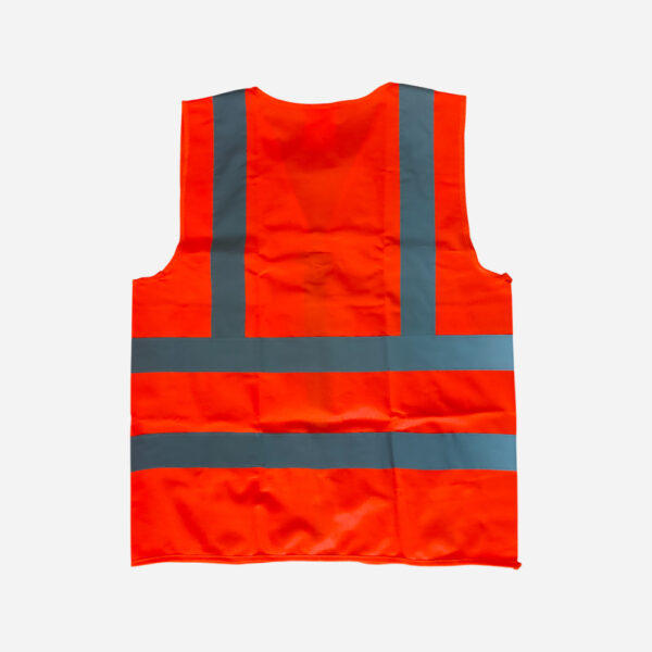SPARTAN GUARD SAFETY VEST 120GSM, MULTIPOCKET/ZIPPERED ORANGE